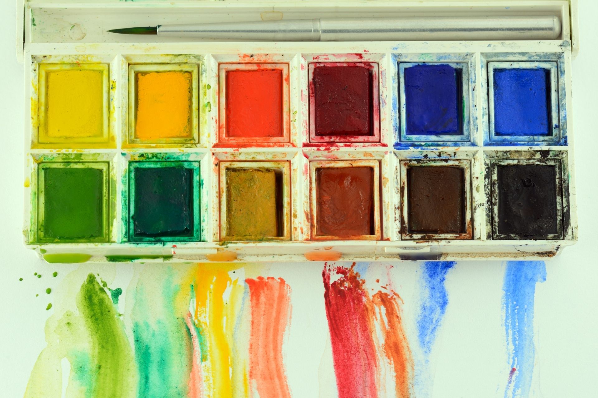 watercolour paints