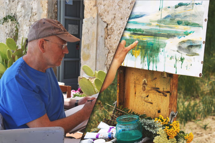 Learn to paint nature in watercolour advanced beginners with Michael