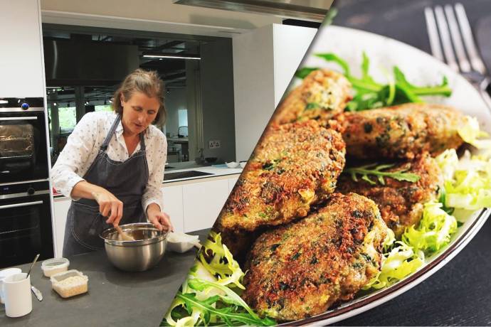 scottish cooking class with Louise fish cakes